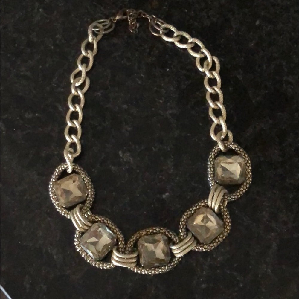 Gold statement necklace